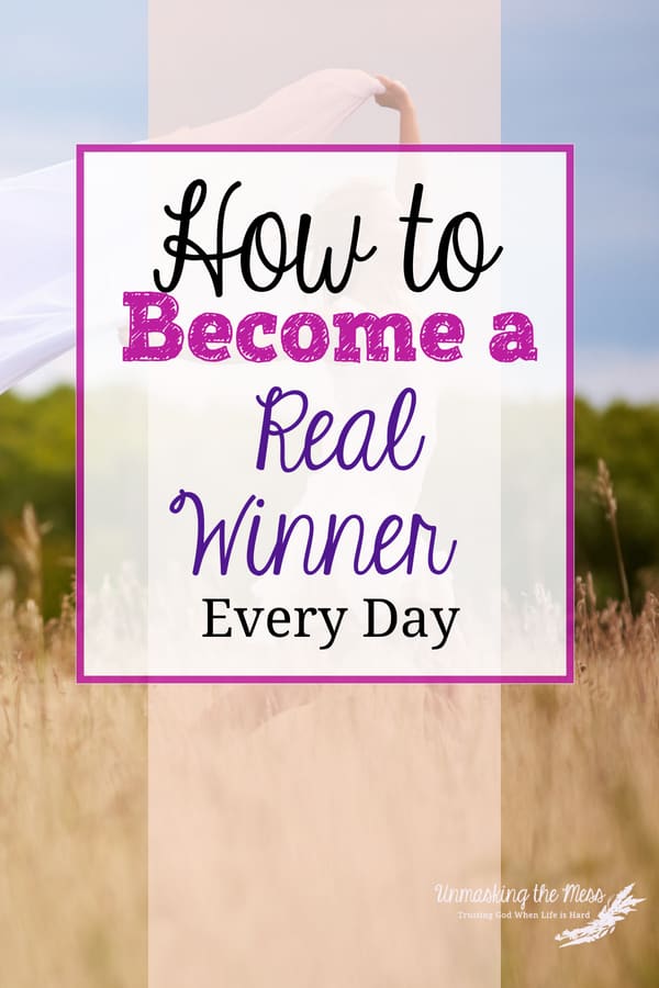 How to Become a Real Winner Every Day.I dislike making all these mistakes. Sometimes I wish someone else could just pick me up by my bootstraps and do the hard work for me. Learn how to become the real winner in God every day. #realwinner #faith #God #christian #godswill