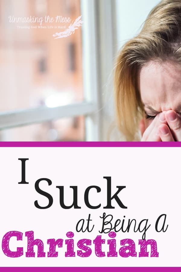 I Suck at Being a Christian. When struggles hit, it can cause havoc in my faith. Insomnia hit and was causing depression. How to find tips and truth from God and Bible verses to overcome any struggle. #struggle #pain #Christian #livingoutfaith #dontgiveup