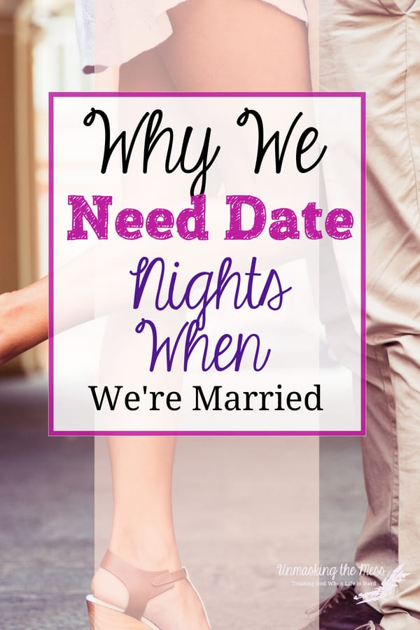 Why We Need Date Nights When We're Married. When we get married and then add kids and responsibilities, we have the tendency to put date nights on hold or forget them. Date Nights= Happy Couples #dates #ideas #advice #tips #long-term