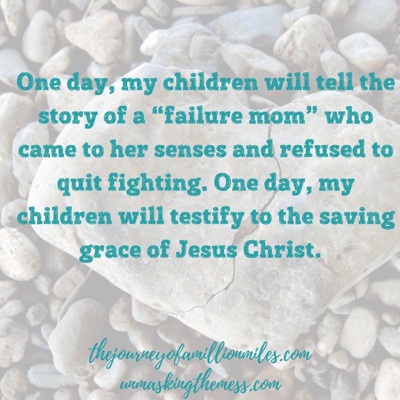 To The Mother Struggling With Failure. Past regrets and mistakes. Shame and guilt have been removed through the grace of Jesus. Dear momma, you are not a failure. Keep praying and believing!