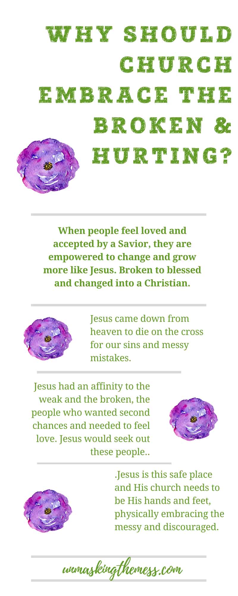 Why the Most Broken and Hurt People Need to be at Church. Christian churches and outreach. How do we welcome others in? Make church a place families want to be. Accept everyone now broken, messy and hurt and see what Jesus can do. We need to embrace others with open arms. #truths #sad #feelings #people #church