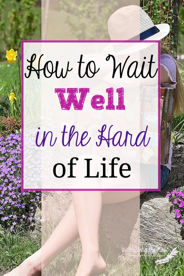 How to Wait Well in the Hard of Life. We want to run ahead of God so many times. We can only be truly effective when we learn to trust God when we're waiting for answers. #patiently #waitingonGod #tiredofwaiting #waitinginfaith #Jesus