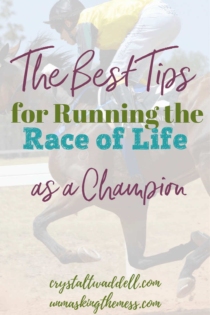 The Best Tips for Running the Race of Life as a Champion. It's so easy to give up and admit failure. How can we run this race of life with a winner's mindset? #raceoflife #champion #hardtimes #hope #Christian #victor