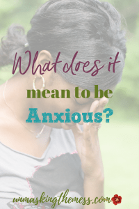 What does it mean to be anxious? "Do Not be Anxious," what does this mean? How do we live in a world full of scary, hard things and not have anxiety? The Bible has resources for us.