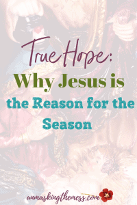 True Hope: Why Jesus is the Reason for the Season. What problems or pain are you dealing with? Jesus is the reason for the season and He arrived to give you hope in every problem you face. #Jesus #hope #reasonfortheseason #faith