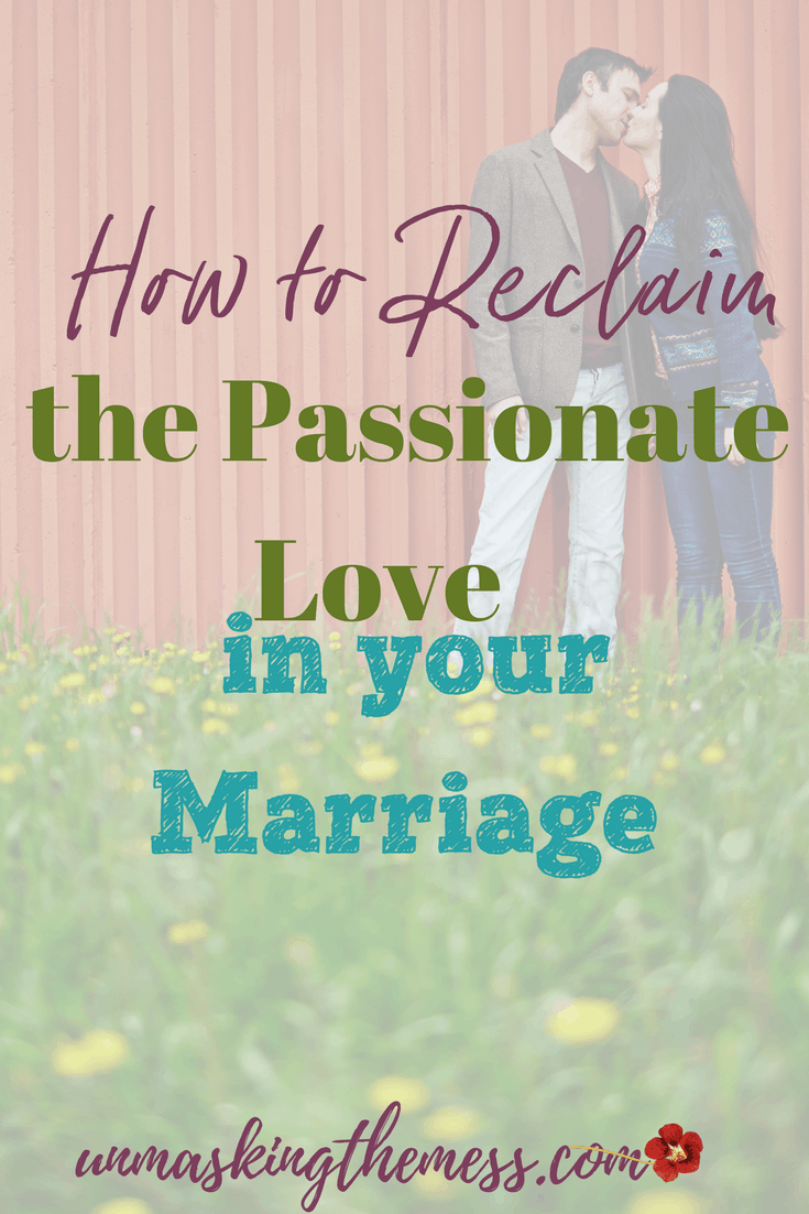 How to Reclaim the Passionate Love in your Marriage.God wants us to have a passionate love in marriage. We can’t expect it to happen without putting some work into it. We need to make the time for it. #marriage #Christianmarriage #truths #tips #God
