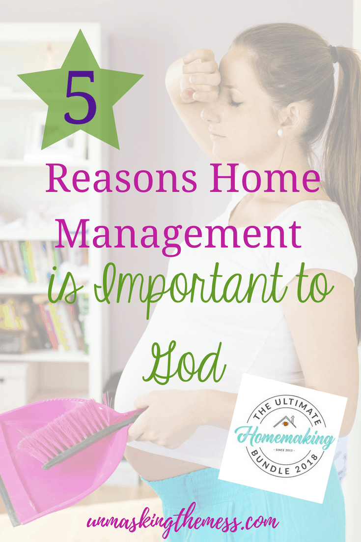 5 Reasons Home Management is Important to God. In God’s eyes, taking care of the physical structure and all that lies within and the people is a labor of love. It’s serving others within our reach which ultimately means serving and glorifying God. Home management is part of our ministry here on Earth. #printables #system #tips #organization #hacks