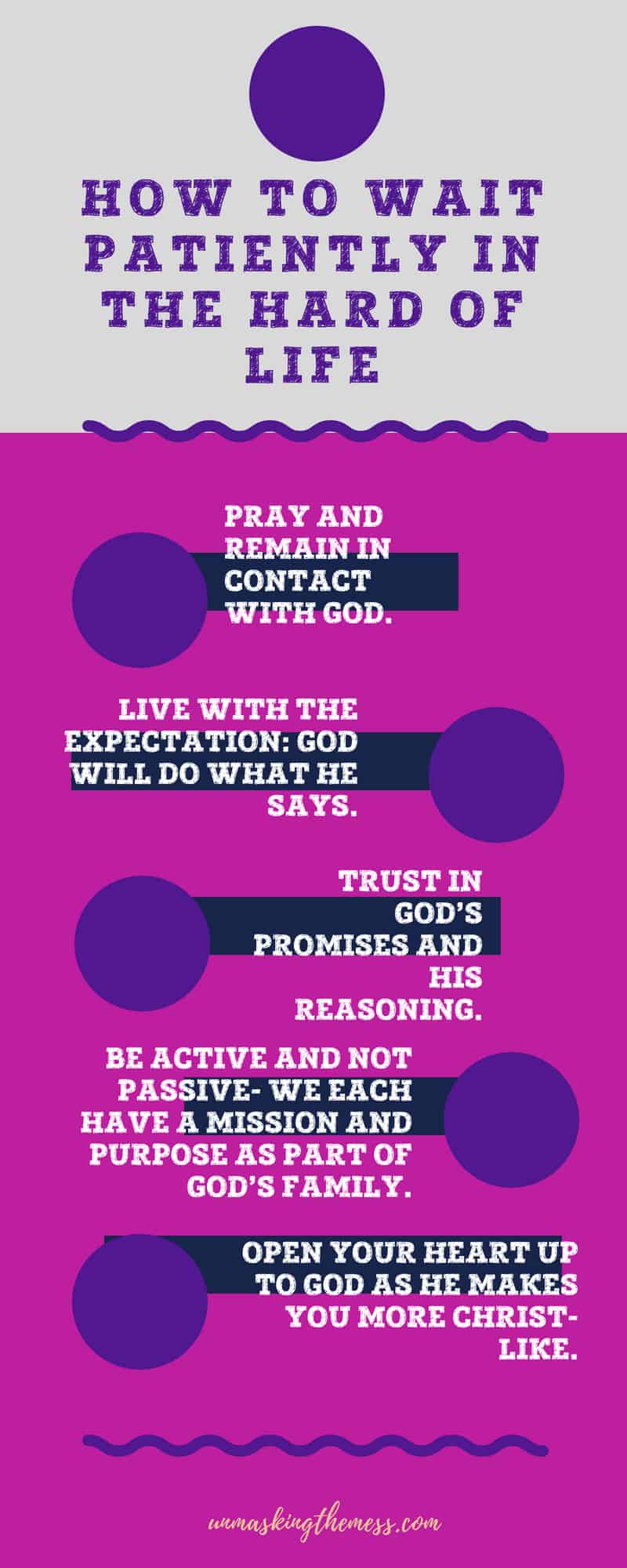 How to Wait Well in the Hard of Life. We want to run ahead of God so many times. We can only be truly effective when we learn to trust God when we're waiting for answers. #patiently #waitingonGod #tiredofwaiting #waitinginfaith #Jesus