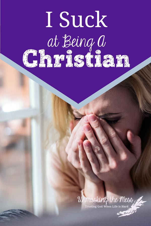 I Suck at Being a Christian. When struggles hit, it can cause havoc in my faith. Insomnia hit and was causing depression. How to find tips and truth from God and Bible verses to overcome any struggle. #struggle #pain #Christian #livingoutfaith #dontgiveup