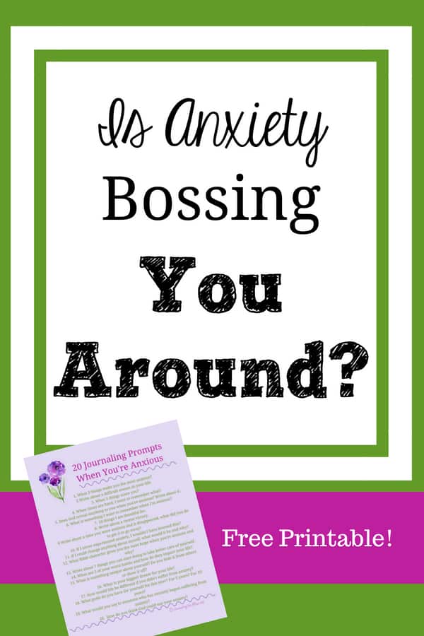 Is Anxiety Ruining Your Life? Did you know journaling can help you manage your anxiety? Free printable of 20 journal prompts when you sign up at unmaskingthemess.com. Are you looking for some ways to help you overcome your anxiety from a Biblical standpoint? Do you get tired of the endless googling of new ideas and remedies to quiet your anxious mind? #anxious #anxietyrelief #anxiety #helpforanxiety