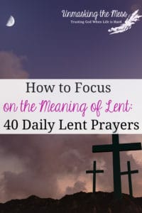 Does the word Lent confuse you? Or you'd like to participate in it but don't know how? Use these Lent daily prayers to help you reflect and join in Lent. #Lent #prayers #ideas #whattogiveup #devotions #challenge #prayersforguidance #prayersdaily #prayersrequest #prayersforstrength #printable