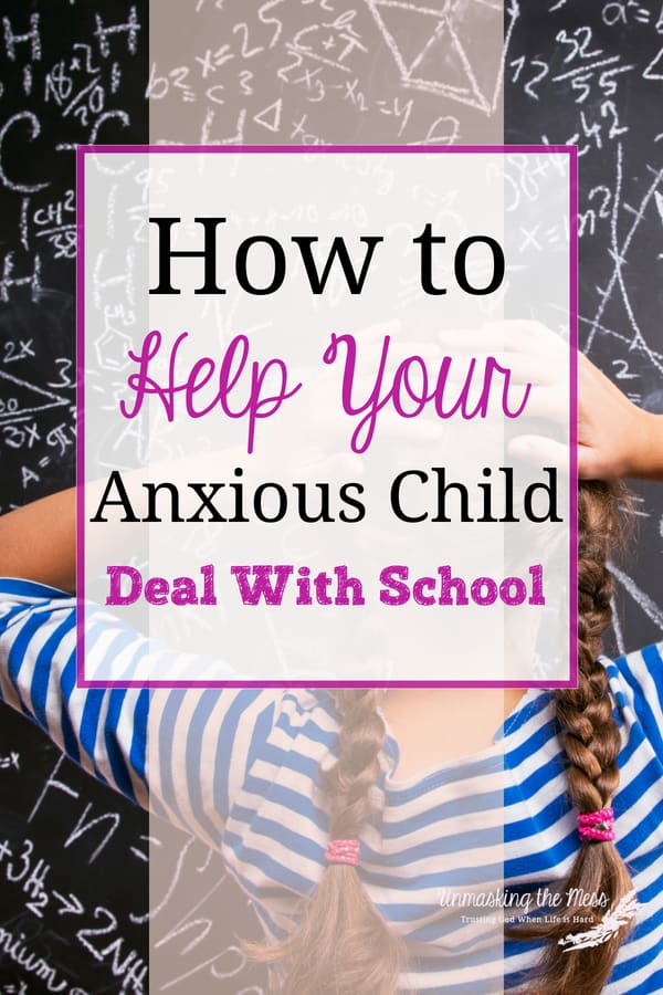 How to Help Your Anxious Child Deal With School. Anxiety is on the rise in our culture and our kids are showing signs of it too. How do we teach our anxious child how to deal with change and stress in life especially when it relates to school. God's word can help us and our anxious child deal with the tension that comes their way. #anxietyinkids #signs #copingskills #howtoturnitaround #student #schools